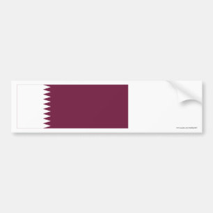 Adesivo Para Carro Bandeira de Qatar