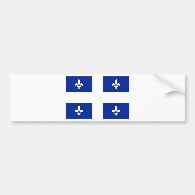 Adesivo Para Carro Bandeira de Quebeque (Frente)