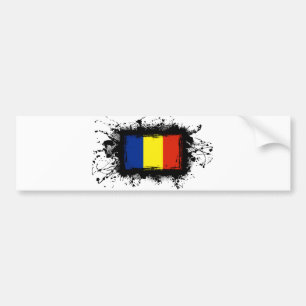 Adesivo Para Carro Bandeira de Romania