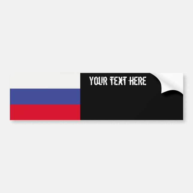 Adesivo Para Carro Bandeira de Rússia (Frente)