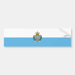 Adesivo Para Carro Bandeira de São Marinho