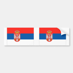 Adesivo Para Carro Bandeira de Serbia