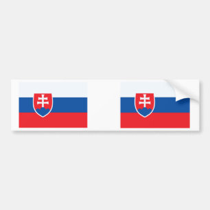 Adesivo Para Carro Bandeira de Slovakia