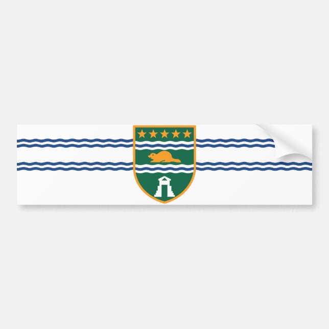 Adesivo Para Carro Bandeira de Surrey (Colúmbia Britânica, Canadá) (Frente)