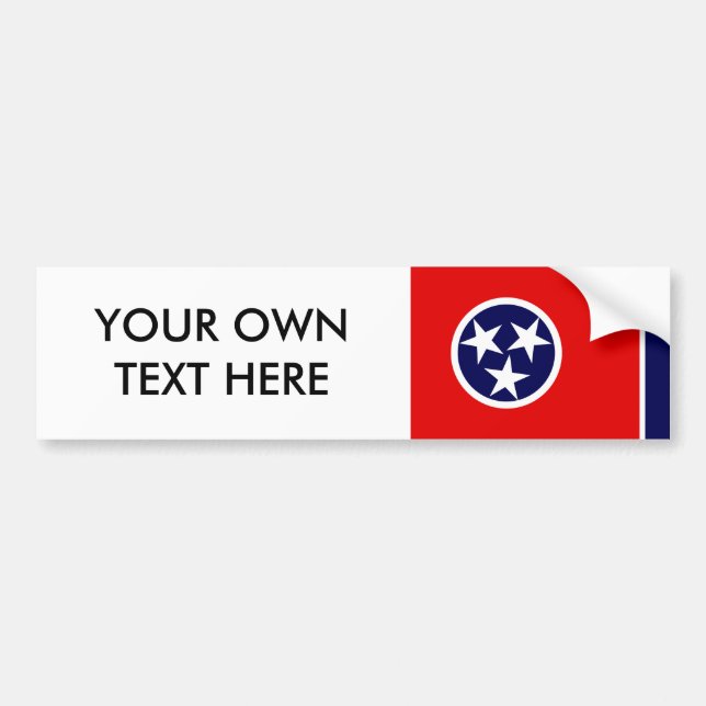Adesivo Para Carro Bandeira de TENNESSEE (Frente)