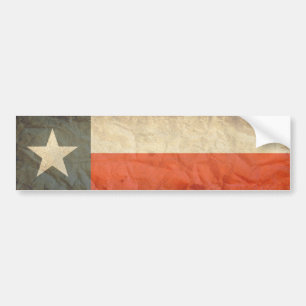 Adesivo Para Carro Bandeira de Texas envelhecida