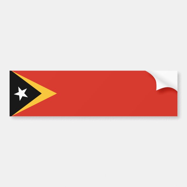 Adesivo Para Carro Bandeira de Timor Leste (Frente)