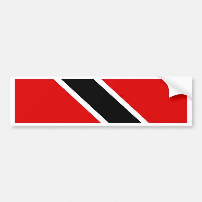 Adesivo Para Carro Bandeira de Trinidad Tobago (Frente)