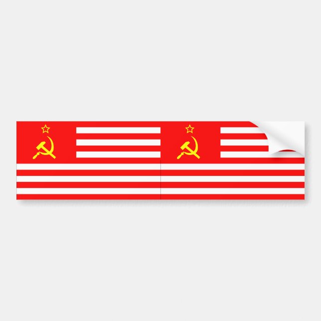 Adesivo Para Carro Bandeira de USSA (2) (Frente)
