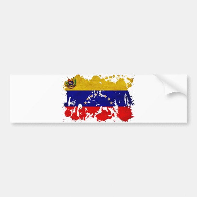 Adesivo Para Carro Bandeira de Venezuela (Frente)
