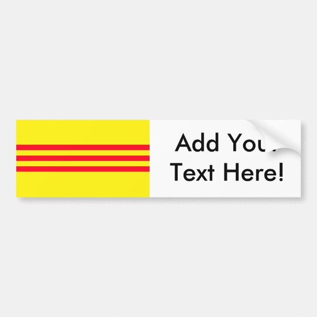 Adesivo Para Carro Bandeira de Vietnam sul (Frente)