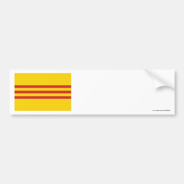 Adesivo Para Carro Bandeira de Vietnam sul (Frente)