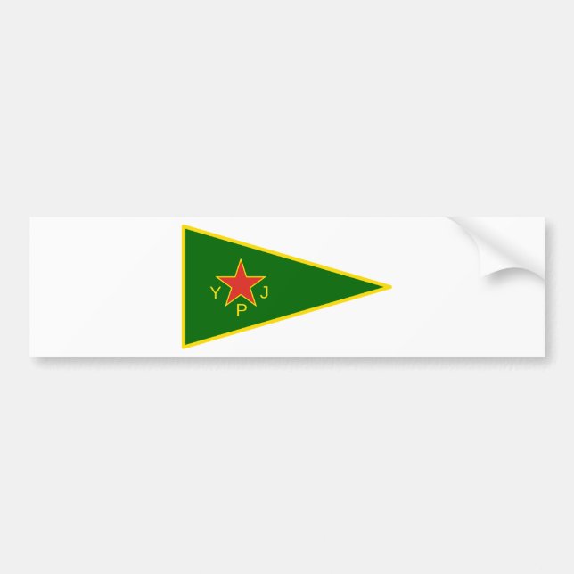 Adesivo Para Carro Bandeira de YPJ (Frente)