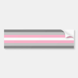 Adesivo Para Carro Bandeira Demigirl (Orgulho da Menina Demi) (Identi