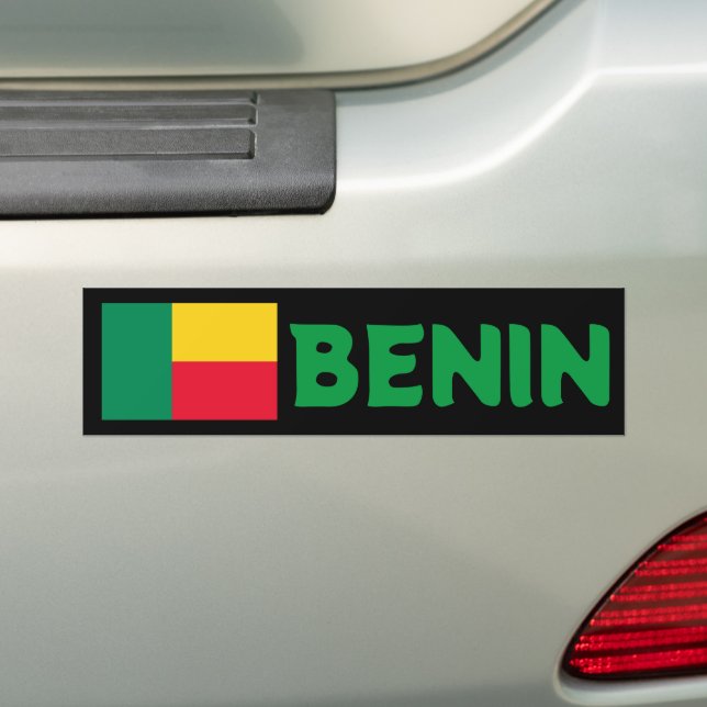 Adesivo Para Carro Bandeira do Benim (No carro)