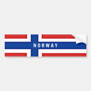 Adesivo Para Carro Bandeira do Boumper da Noruega