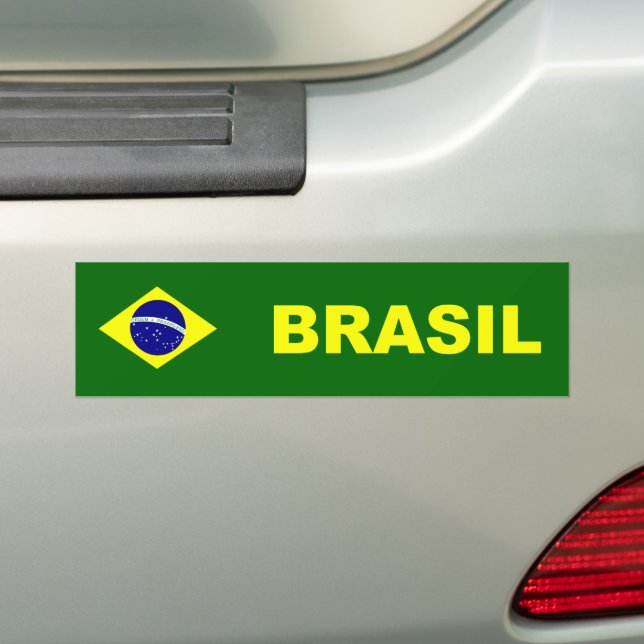 Adesivo Para Carro Bandeira do Brasil / Brasil (No carro)