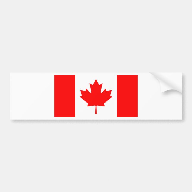Adesivo Para Carro Bandeira do Canadá (Frente)