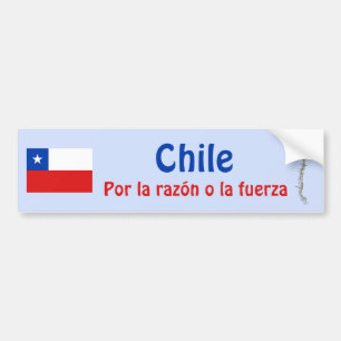 Adesivo Para Carro Bandeira do Chile e autocolante no vidro traseiro