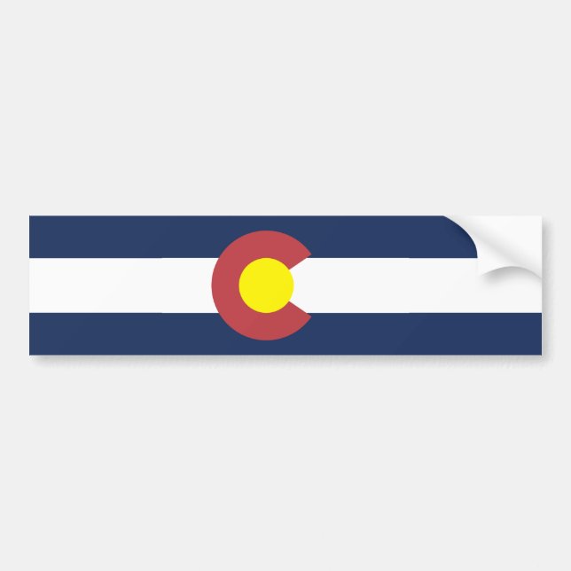 Adesivo Para Carro Bandeira do Colorado (Frente)