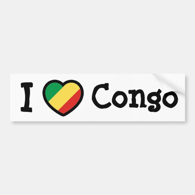 Adesivo Para Carro Bandeira do Congo (Frente)