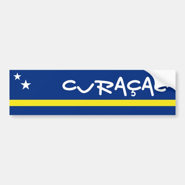 Adesivo Para Carro Bandeira do Curaçau (Frente)