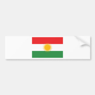 Adesivo Para Carro Bandeira do Curdistão; Curdo; Curdo