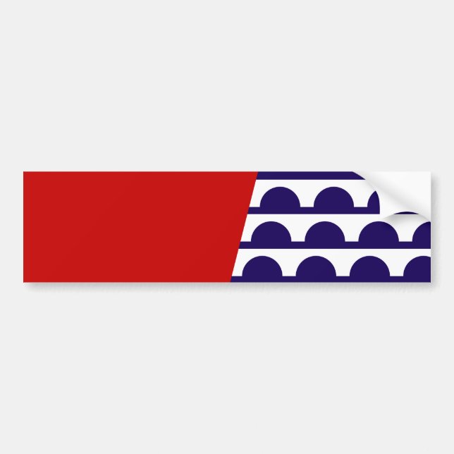 Adesivo Para Carro Bandeira do Des Moines (Iowa City) (Frente)