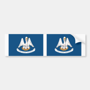 Adesivo Para Carro Bandeira do estado da Louisiana