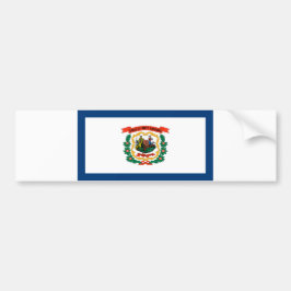Adesivo Para Carro Bandeira do Estado da Virgínia Ocidental
