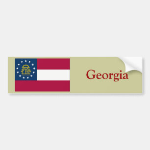 Adesivo Para Carro Bandeira do estado de Geórgia