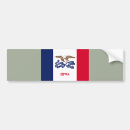 Adesivo Para Carro Bandeira do Estado de Iowa