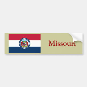 Adesivo Para Carro Bandeira do estado de Missouri