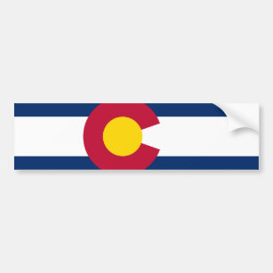 Adesivo Para Carro Bandeira do Estado do Colorado
