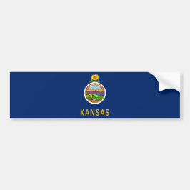 Adesivo Para Carro Bandeira do Estado do Kansas