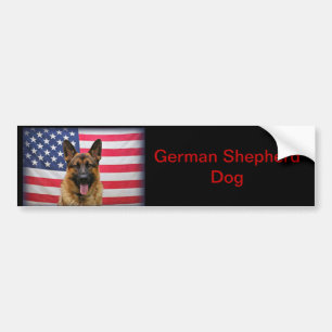 Adesivo Para Carro Bandeira do german shepherd