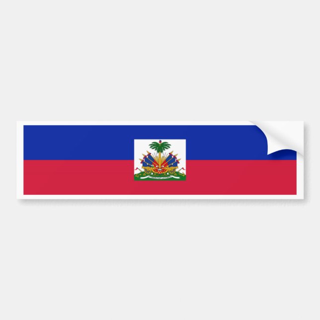 Adesivo Para Carro Bandeira do Haiti (Frente)