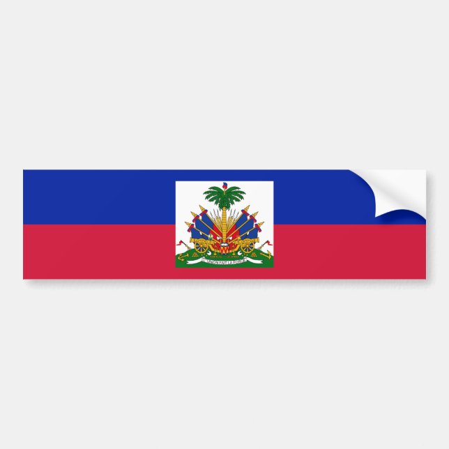 Adesivo Para Carro Bandeira do Haiti (Frente)