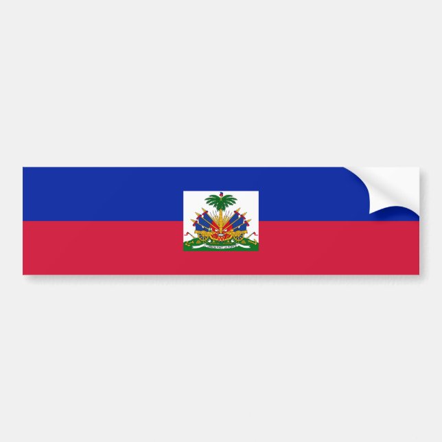 Adesivo Para Carro Bandeira do Haiti (Frente)