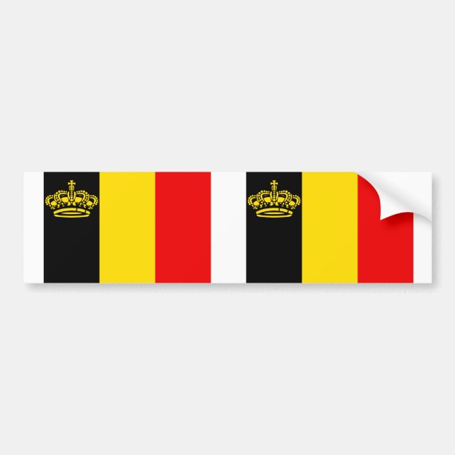 Adesivo Para Carro Bandeira do iate de Bélgica, Bélgica (Frente)