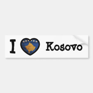 Adesivo Para Carro Bandeira do Kosovo