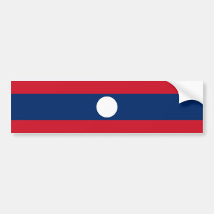 Adesivo Para Carro Bandeira do Laos