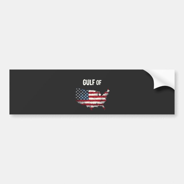 Adesivo Para Carro Bandeira do Mapa Americano Funny Trump USA (Frente)
