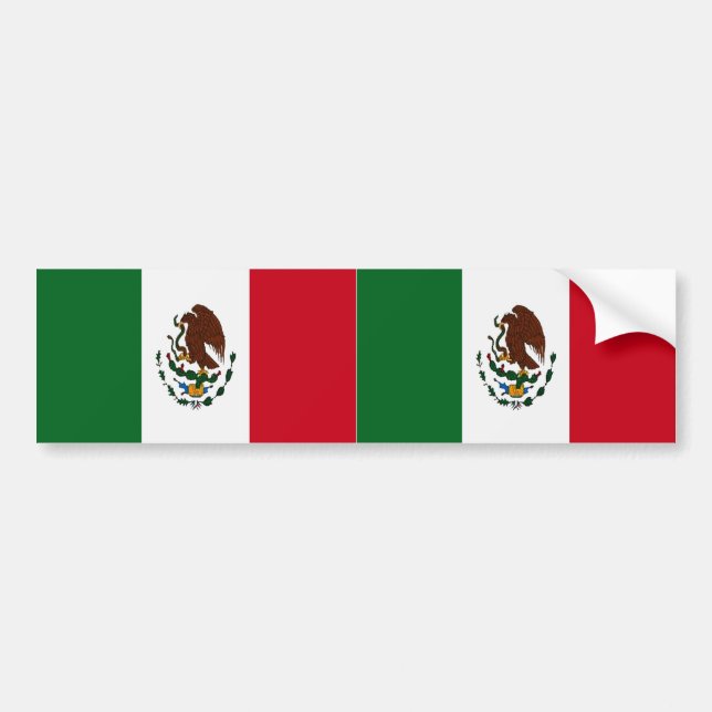 Adesivo Para Carro Bandeira do México Patriótico (Frente)