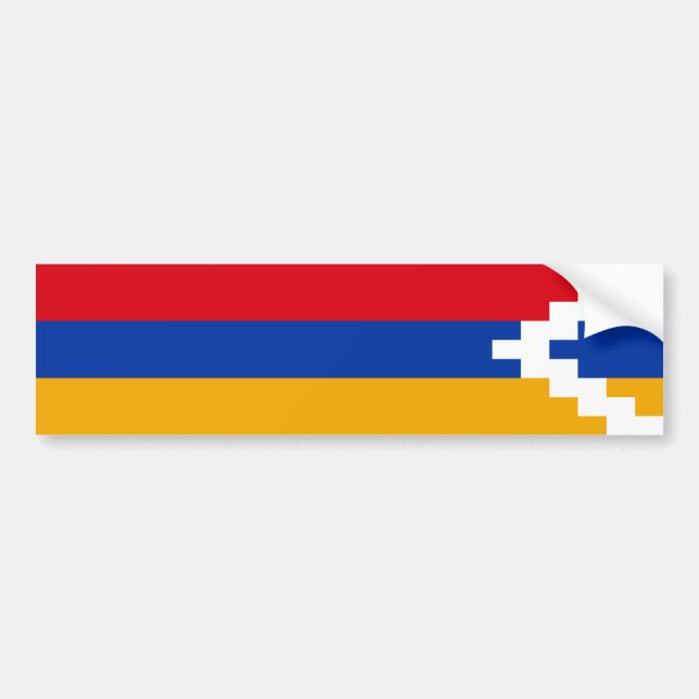 Adesivo Para Carro Bandeira do Nagorno Karabakh (Frente)