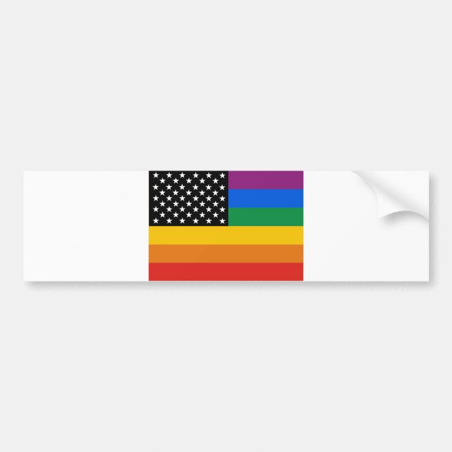Adesivo Para Carro Bandeira do orgulho gay (Frente)