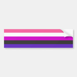Adesivo Para Carro Bandeira do Orgulho Gênerofluido