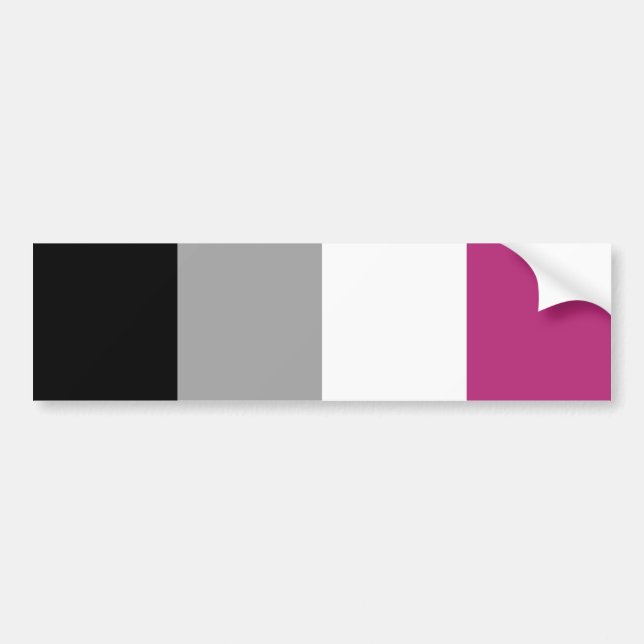 Adesivo Para Carro Bandeira do Orgulho Gynephilia (Frente)