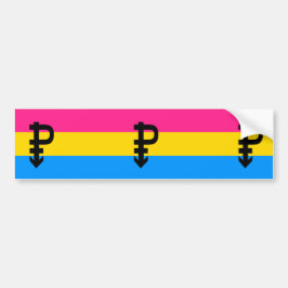 Adesivo Para Carro Bandeira do Orgulho Pansexual
