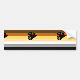 Adesivo Para Carro Bandeira do Orgulho Urso